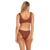 VOLCOM Women's Simply Scrunch Skimpy Bikini Bottoms Rustic Brown Women's Bikini Bottoms Volcom 