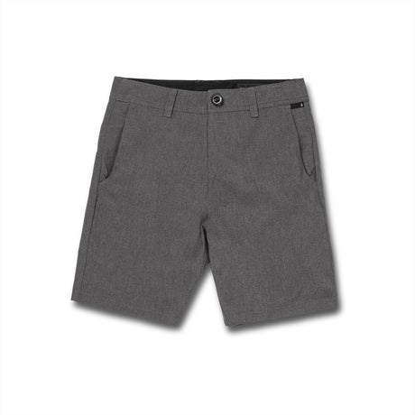 VOLCOM Boy's Frickin Cross Shred Static Hybrid Short Charcoal Heather Boy's Hybrid Shorts Volcom 