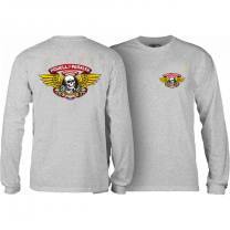 POWELL PERALTA Winged Ripper Long Sleeve T-Shirt Heather Athletic Men's Long Sleeve T-Shirts Powell Peralta 