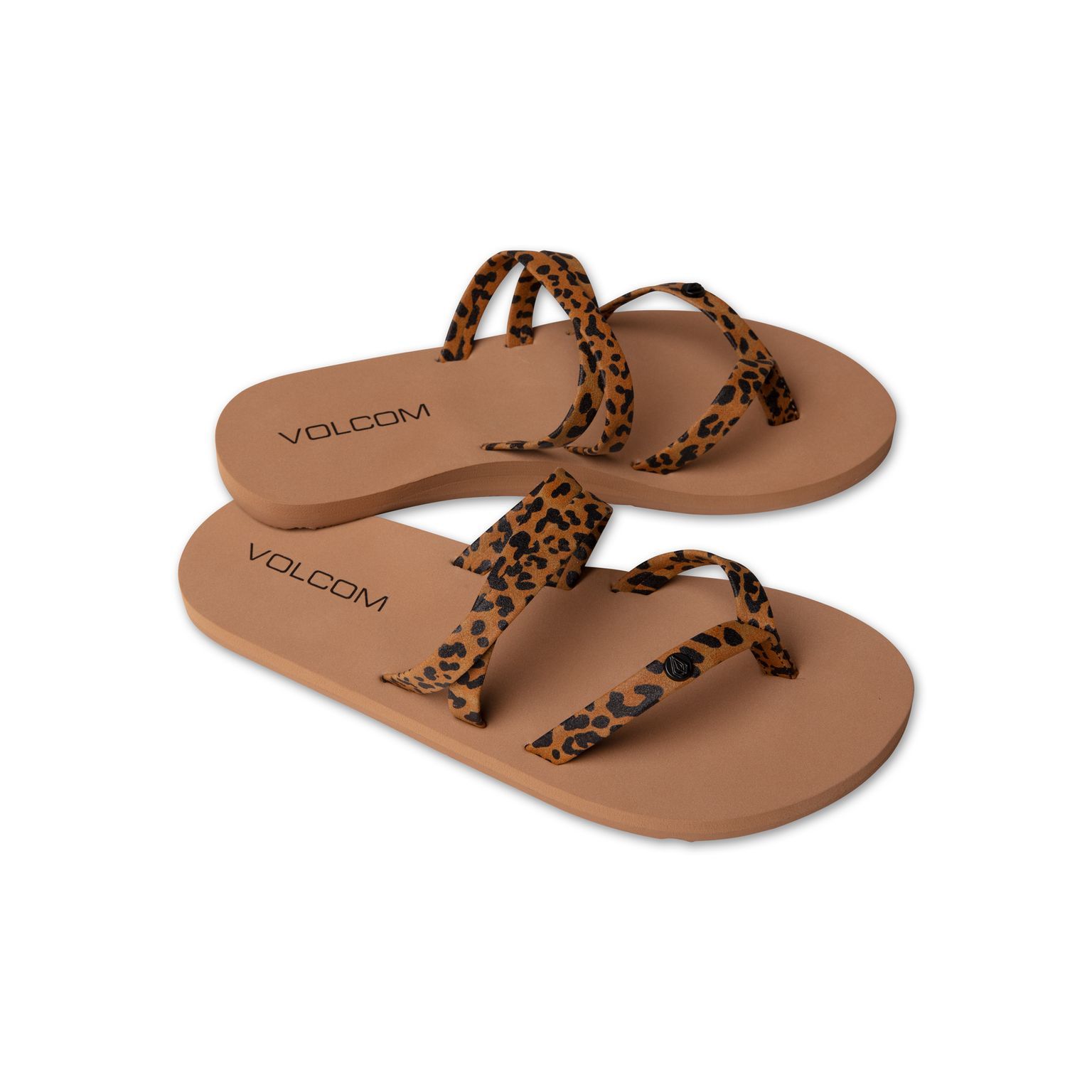 VOLCOM Easy Breezy Sandals Girls Cheetah FOOTWEAR - Youth Sandals Volcom 1 