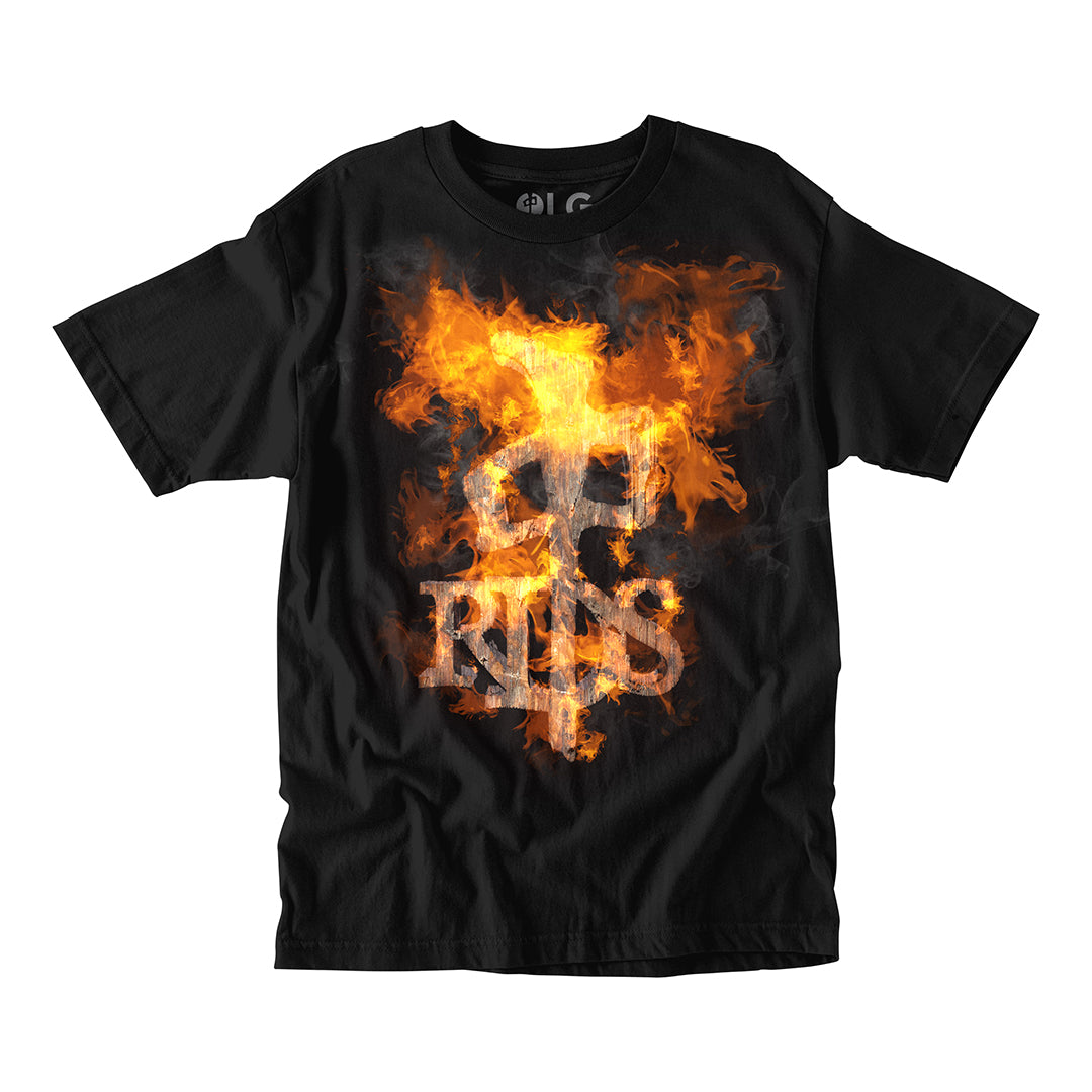 RDS OG Wood Burn T-Shirt Black Men's Short Sleeve T-Shirts RDS 