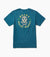 ROARK Guideworks Skull Premium T-Shirt Hydro Blue Men's Short Sleeve T-Shirts Roark Revival 