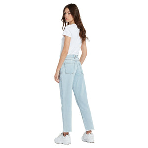 VOLCOM Stone Step High Rise Jeans Women's Thrifter Blue Light Women's Pants Volcom 