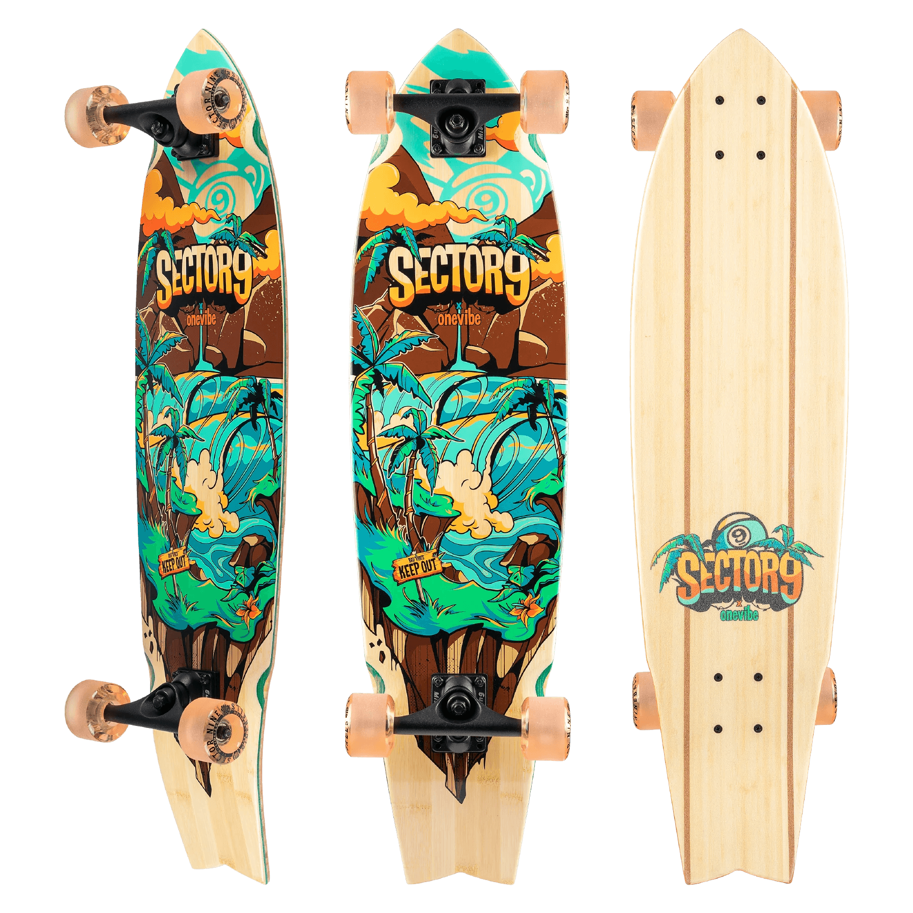 SECTOR 9 Snapper Hideout Cruiser Complete Longboard Completes Sector Nine 