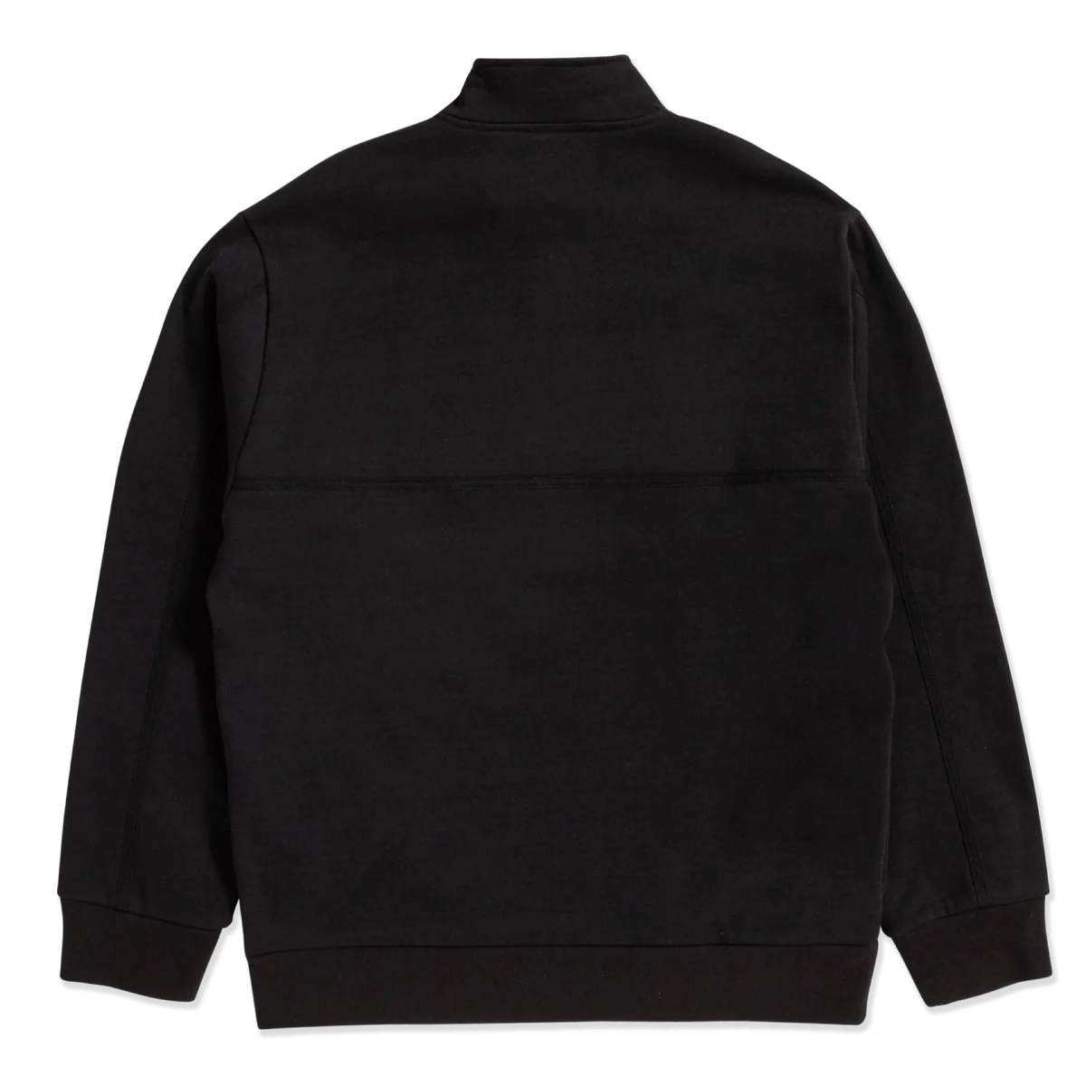 HUF Split 1/4 Zip Mock Neck Sweater Black Women's Sweaters huf 