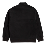HUF Split 1/4 Zip Mock Neck Sweater Black Women's Sweaters huf 