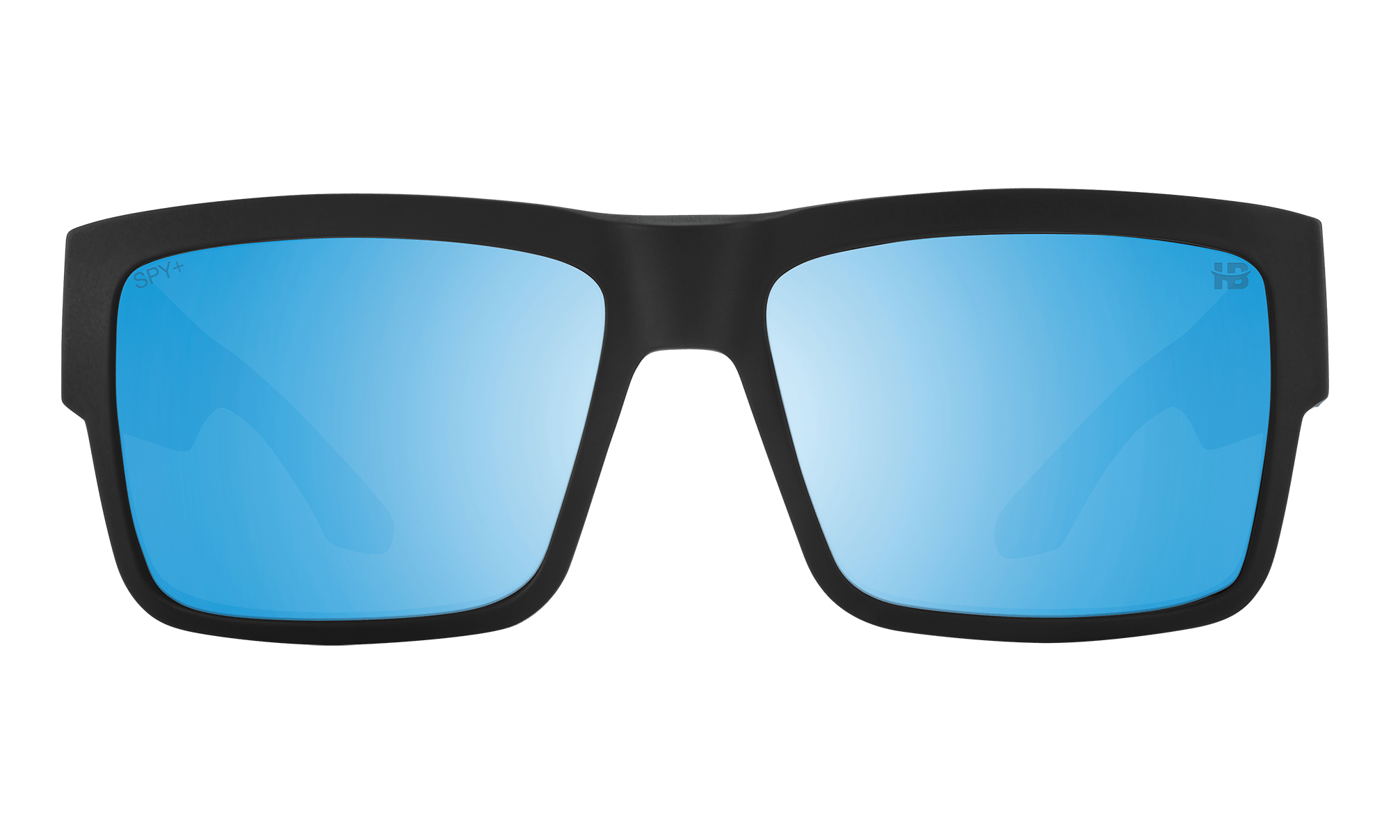 SPY Cyrus Matte Black - Happy Boost Bronze Ice Blue Spectra Mirror Polarized Sunglasses Sunglasses Spy 