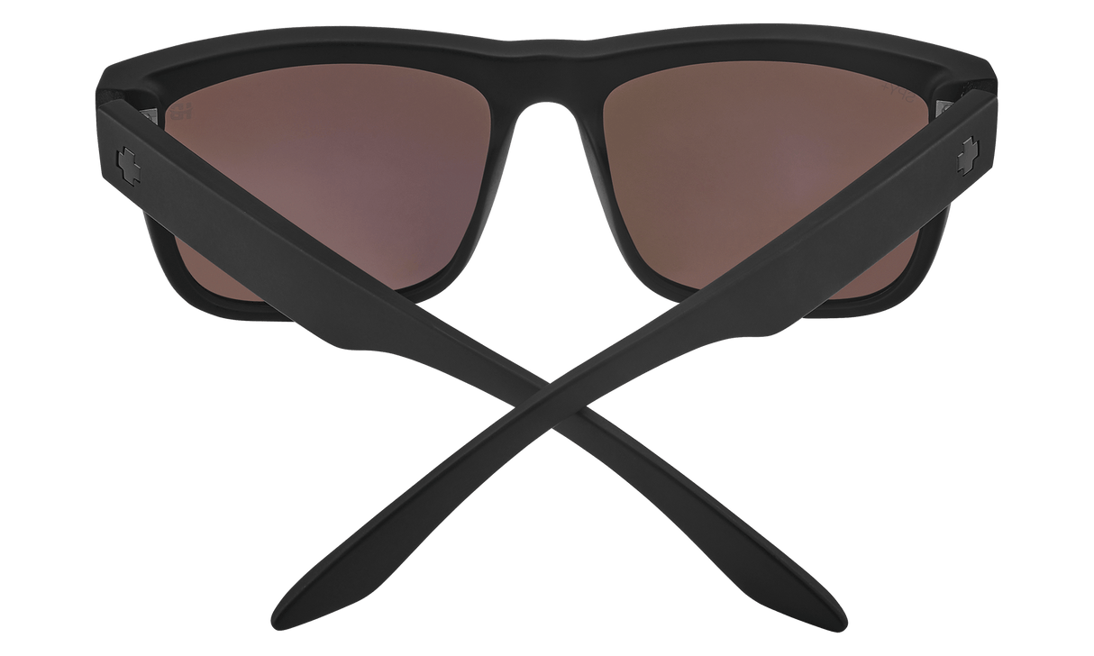 SPY Discord Matte Black - Happy Boost Bronze Ice Blue Spectra Mirror Polarized Sunglasses Sunglasses Spy 