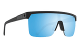 SPY Flynn 5050 Matte Black - Happy Boost Bronze Ice Blue Spectra Mirror Polarized Sunglasses Sunglasses Spy 