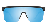 SPY Flynn 5050 Matte Black - Happy Boost Bronze Ice Blue Spectra Mirror Polarized Sunglasses Sunglasses Spy 