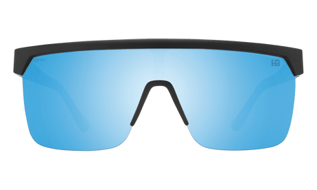 SPY Flynn 5050 Matte Black - Happy Boost Bronze Ice Blue Spectra Mirror Polarized Sunglasses Sunglasses Spy 