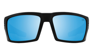 SPY Rebar ANSI Matte Black - Happy Boost Bronze Ice Blue Spectra Polarized Sunglasses Sunglasses Spy 