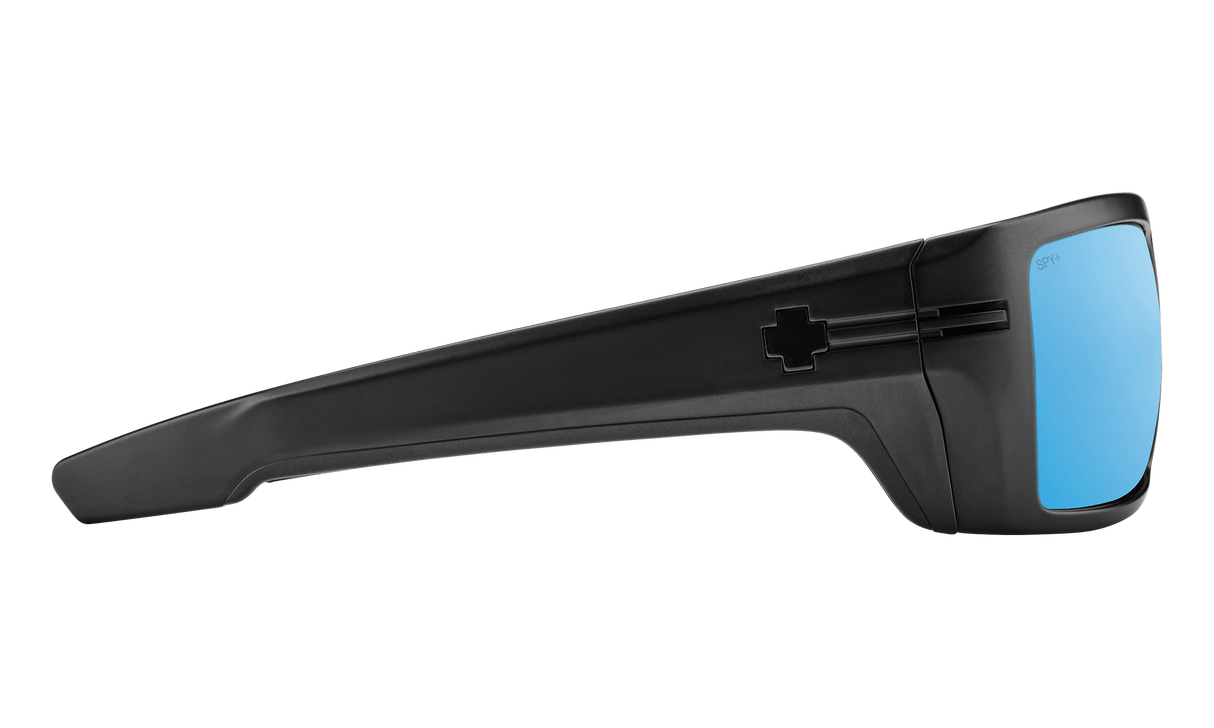 SPY Rebar ANSI Matte Black - Happy Boost Bronze Ice Blue Spectra Polarized Sunglasses Sunglasses Spy 
