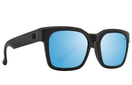 SPY Dessa Matte Black - Happy Boost Ice Blue Mirror Polarized Sunglasses Sunglasses Spy 