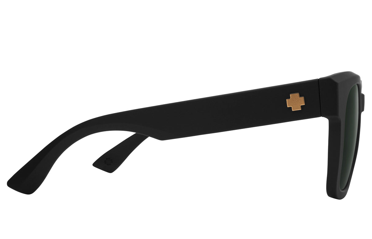 SPY Dessa Matte Black - Happy Grey Green Sunglasses Sunglasses Spy 
