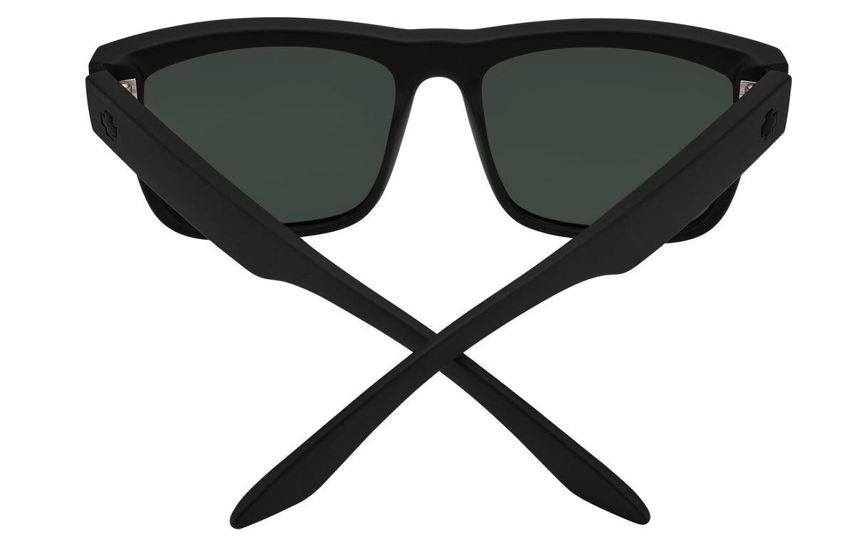 SPY Discord Soft Matte Black - Happy Boost Black Mirror Polarized Sunglasses Sunglasses Spy 