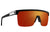SPY Flynn 5050 Matte Black - Happy Boost Orange Mirror Sunglasses Sunglasses Spy 