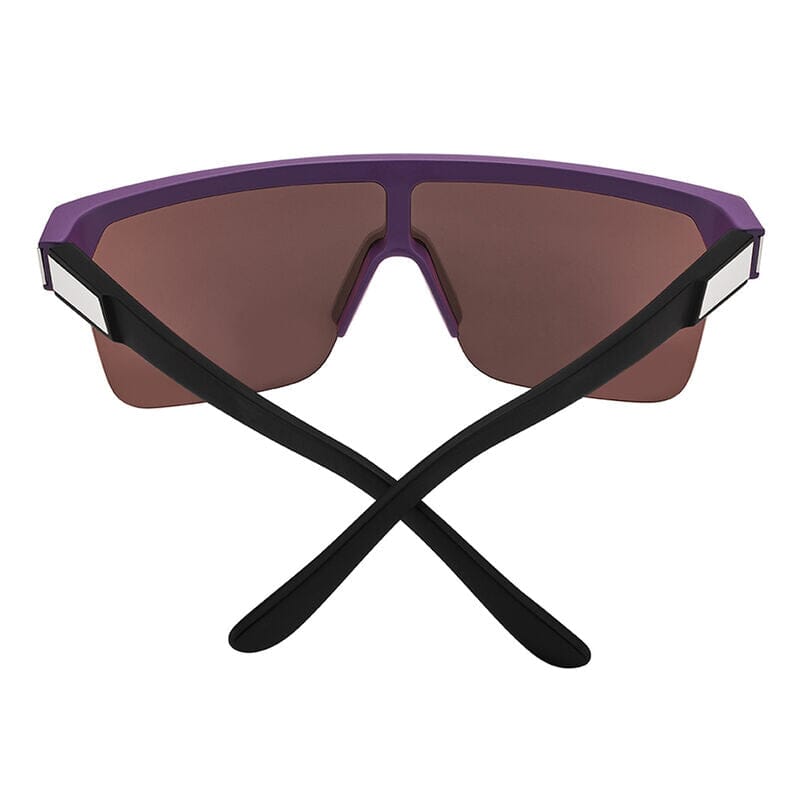 SPY Flynn 5050 Matte Purple Matte Black - Happy Bronze Platinum Mirror Sunglasses Sunglasses Spy 