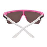 SPY Flynn 5050 Matte Pink Matte Translucent White - Happy Bronze Pink Mirror Sunglasses Sunglasses Spy 