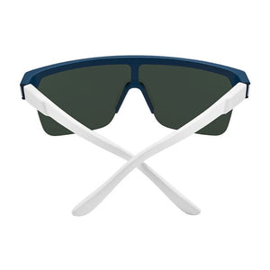 SPY Flynn 5050 Matte Blue Matte White - Happy Grey Green Blue Mirror Sunglasses Sunglasses Spy 