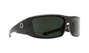 SPY Dirk Soft Matte Black - Happy Grey Green Sunglasses Sunglasses Spy 