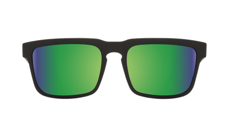 SPY Helm Matte Black - Happy Bronze With Green Spectra Mirror Polarized Sunglasses SUNGLASSES - Spy Sunglasses Spy 