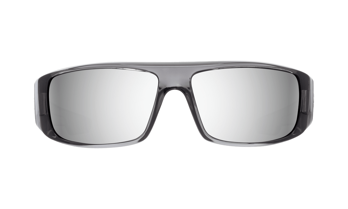 SPY Logan Clear Smoke - Happy Grey Green With Silver Mirror Sunglasses SUNGLASSES - Spy Sunglasses Spy 
