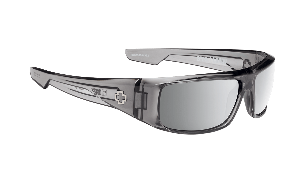 SPY Logan Clear Smoke - Happy Grey Green With Silver Mirror Sunglasses SUNGLASSES - Spy Sunglasses Spy 