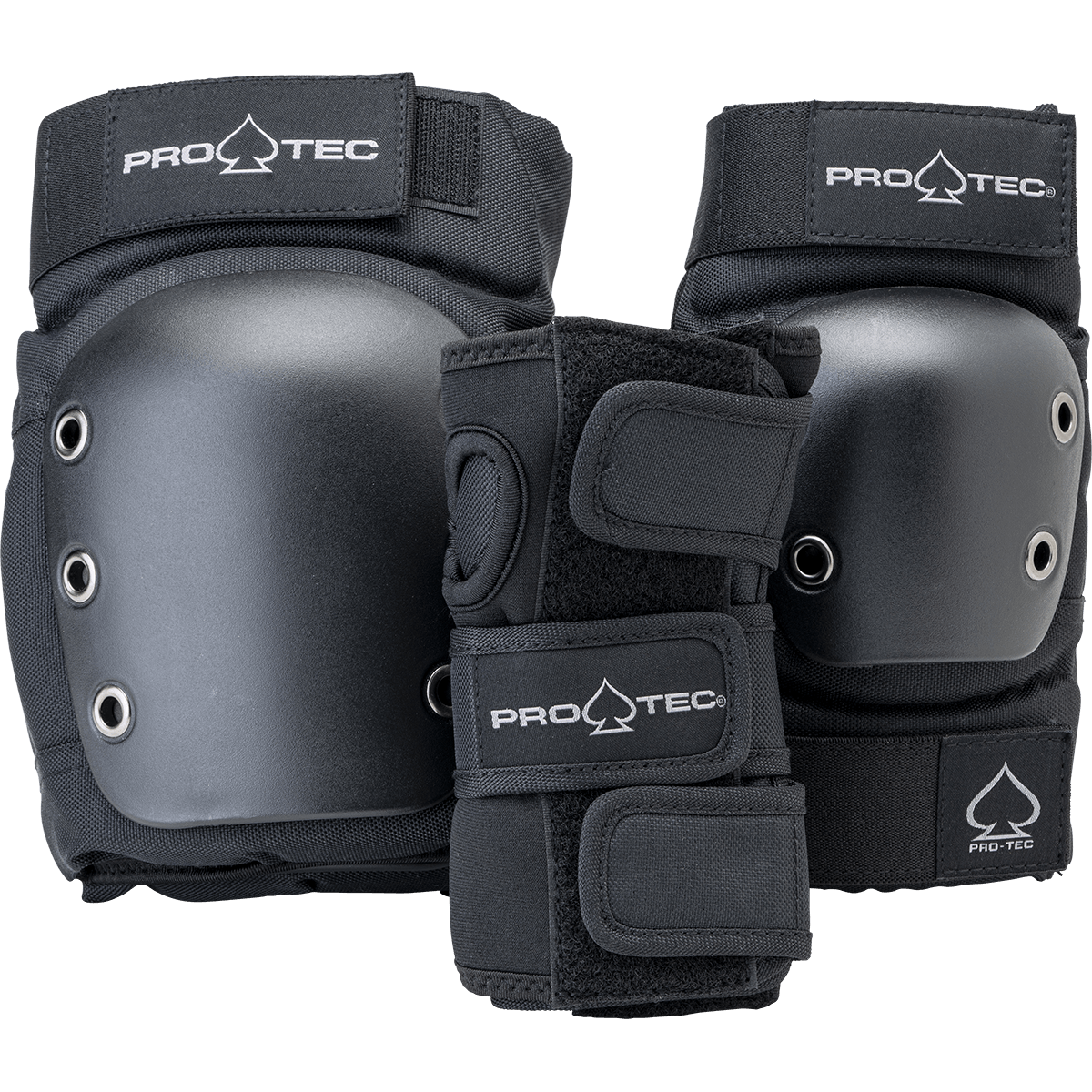 PRO-TEC Jr. Street Gear 3 Pack Black SKATE SHOP - Skateboard Pads Pro-tec 