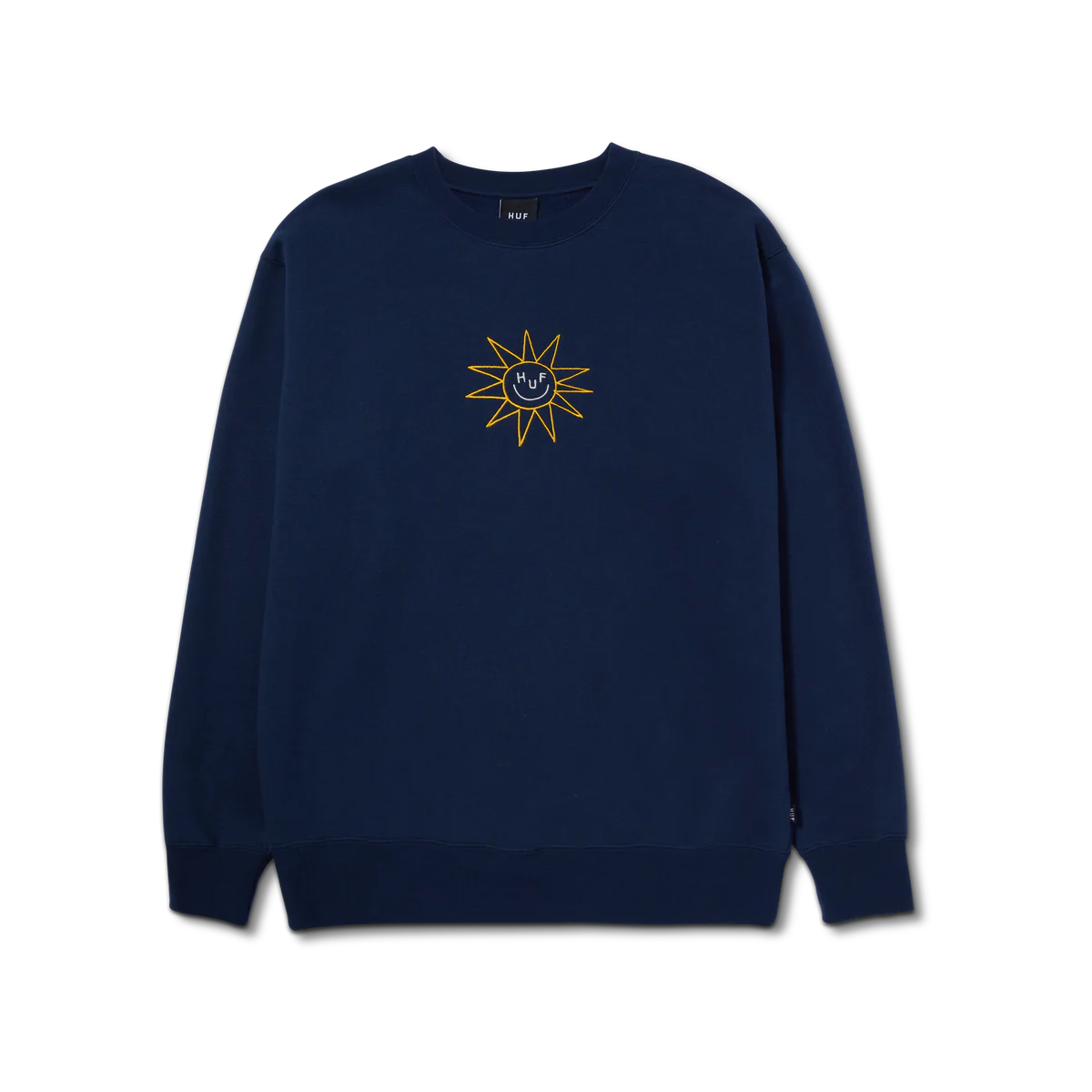 HUF Sun Guy Crewneck Navy Men's Crewnecks huf 