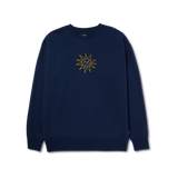HUF Sun Guy Crewneck Navy Men's Crewnecks huf 
