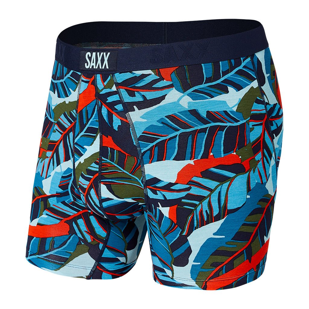 SAXX Vibe Boxer Brief Blue Pop Jungle Men's Underwear Saxx 