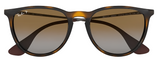 RAY-BAN Erika Classic Tortoise/Gunmetal - Brown Gradient Polarized Sunglasses SUNGLASSES - Ray-Ban Sunglasses Ray-Ban 