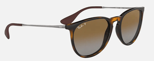 RAY-BAN Erika Classic Tortoise/Gunmetal - Brown Gradient Polarized Sunglasses SUNGLASSES - Ray-Ban Sunglasses Ray-Ban 