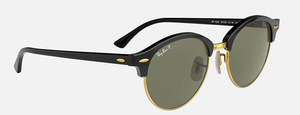 RAY-BAN Clubround Black - Green Classic G-15 Polarized Sunglasses SUNGLASSES - Ray-Ban Sunglasses Ray-Ban 