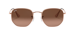 RAY-BAN Hexagonal Copper - Brown Gradient Sunglasses Sunglasses Ray-Ban 