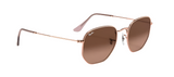 RAY-BAN Hexagonal Copper - Brown Gradient Sunglasses Sunglasses Ray-Ban 