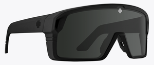 SPY Monolith Matte Black - Happy Grey Green Black Spectra Mirror Polarized Sunglasses Sunglasses Spy 