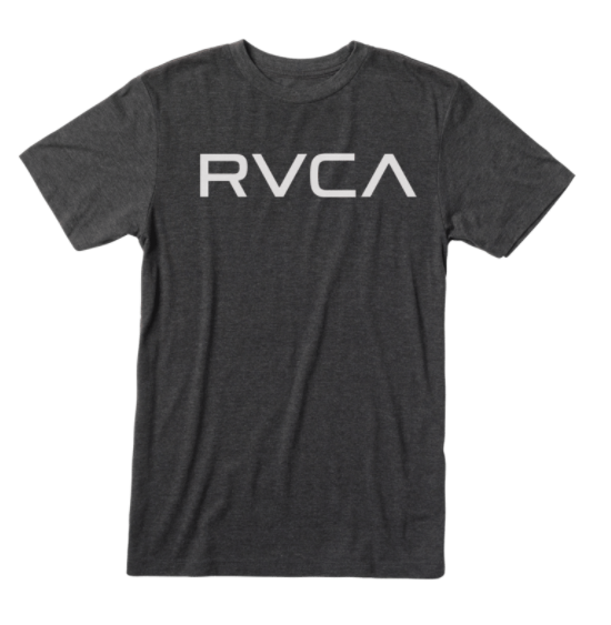 RVCA Big RVCA T-Shirt Black/White Men's Short Sleeve T-Shirts RVCA 
