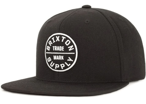 BRIXTON Oath III Snapback Hat Black Men's Hats Brixton 