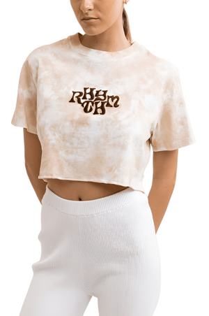 RHYTHM Cut Off Boyfriend T-Shirt Women's Vintage White Women's T-Shirts Rhythm 