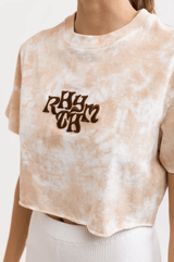 RHYTHM Cut Off Boyfriend T-Shirt Women's Vintage White Women's T-Shirts Rhythm 