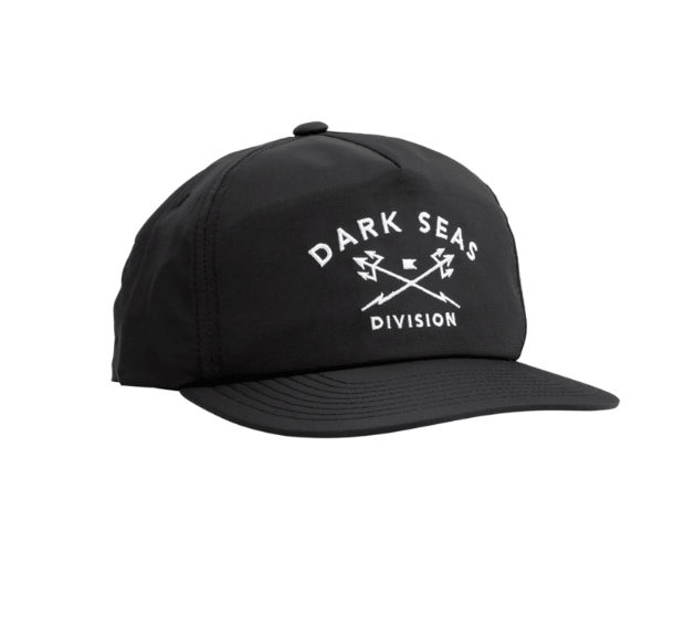 DARK SEAS Trident Nylon Snapback Hat Black Men's Hats Dark Seas 