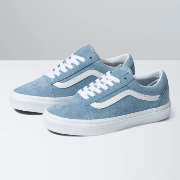 VANS Women's Pig Suede Old Skool Shoes Ashley Blue Women's Skate Shoes Vans 