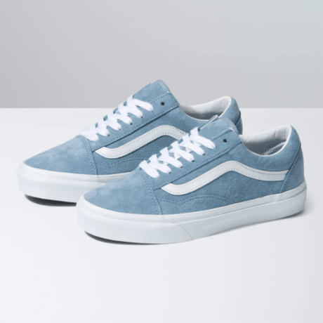 VANS Women's Pig Suede Old Skool Shoes Ashley Blue Women's Skate Shoes Vans 