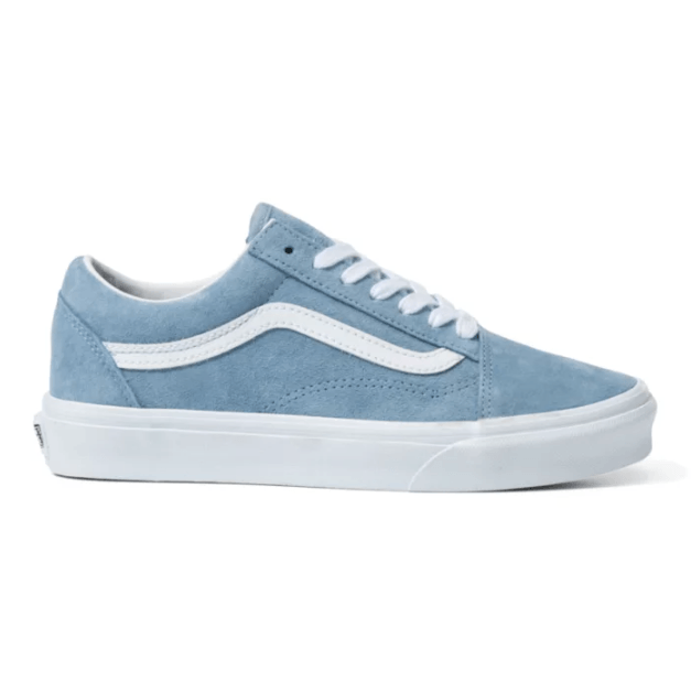 VANS Women's Pig Suede Old Skool Shoes Ashley Blue Women's Skate Shoes Vans 