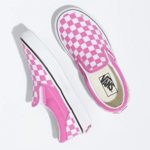 VANS Kids Checkerboard Slip-On Shoes Fiji Flower Youth and Toddler Skate Shoes Vans 