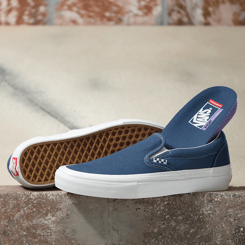 VANS Skate Slip On Shoes Wrapped Dark Denim Freeride Boardshop