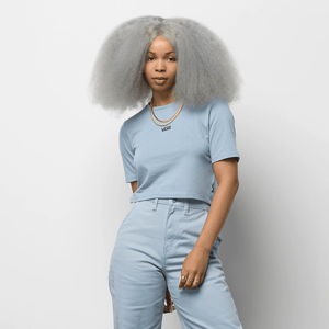 Vans t discount shirt womens Silver