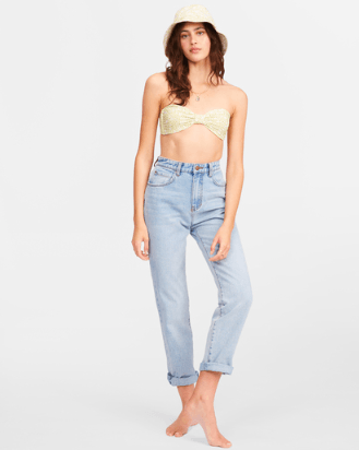 BILLABONG Women's I Got It High-Waisted Denim Pant Indigo Rinse Women's Pants Billabong 